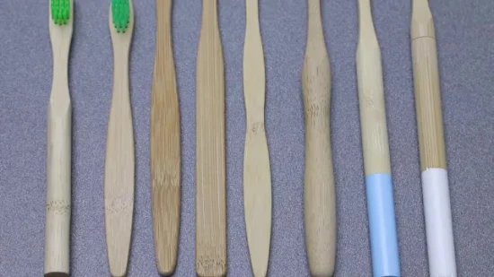 Muestra gratuita OEM 100% biodegradable al por mayor Eco cepillo de dientes de bambú orgánico
